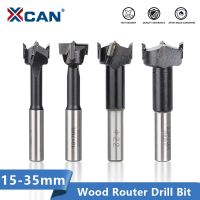 Xcan 1Pc 15-35Mm 4 Flutes Router หัวเจาะขวาหมุนหัวเจาะแกนดอกสว่านแถวหัวเจาะสำหรับเครื่องเจาะที่ตัดรูไม้