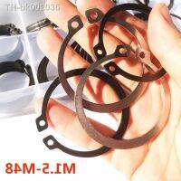 ┅♙☁ C Type Internal Circlip for Hole E Clip Set 304 Stainless Steel Black 65mn Steel M1.5-M48mm External Retaining E-Clip For Shaft