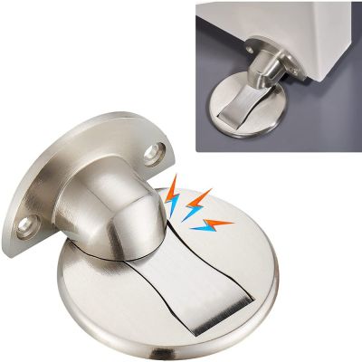 TFAAI Magnetic Door Stopper Floor Mount Invisible Door Stops Heavy Duty Self Adhesive Wall Protector for Home Bedroom Doorstop Decorative Door Stops