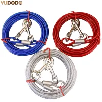 3M5M10M Steel Wire Dogs Double Leashes Anti-bite Non-Tangle Outdoor Picnic Camping Walking Belt Strap Lead Leash 3 Colors