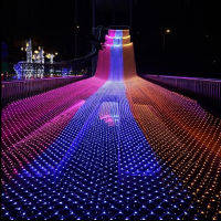 2x2M 3x2M 1.5x1.5M LED Net Mesh Fairy String Light Garland Window Curtain Christmas Fairy Light Wedding Party Holiday Light