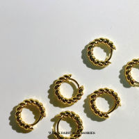 ? New Collection? Rosalie Twist Hoop 18K Gold Plated ต่างหู Earring ต่างหูแฟชั่น ต่างหูสีทอง ต่างหูผู้หญิง #WD210