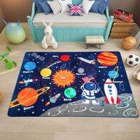 Galaxy Space Rugs Home Decor Luxury Living Room Coffee Table Large Carpet Universe Solar System Non-Slip Bedroom Bathroom Mat