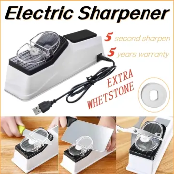 Electric Knife Sharpener Fast Whetstone Manual Knife Sharpener Multi  Function Motorized Knife Sharpening Rotating Knife Grinder Household  Kitchen Tool