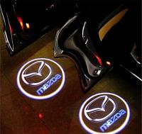 1คู่ Mazda LED ประตูไฟรถยนต์แสงเลเซอร์เงาโลโก้ สำหรับ Mazda โปรเจคเตอร์ เช็ต2ชิ้น / ติดตั้งง่าย / จัดส่งด่วน / Courtesy door shadow TUNING lights 6 / 8 / MPV / CX-9 / CX9