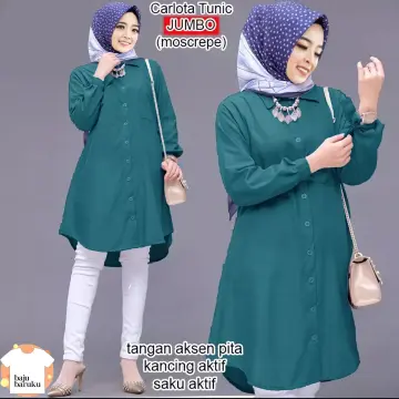 Promo Baju Long Tunic Fashion Nagita Tunic Wanita Model Terbaru