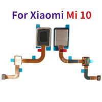 สำหรับ Xiaomi Mi 10ใหม่กุญแจบ้านปุ่มอะไหล่ซ่อมแซมเซ็นเซอร์ตรวจสอบลายนิ้วมือสายยืดหยุ่น