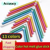 Transparent and Colored Hot Melt Glue Stick 7mm Fluorescent Hot Melt Glue Strip Handmade DIY Melt Glue Stick Hot Melt Glue Gun Adhesives Tape