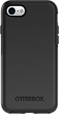 OtterBox SYMMETRY SERIES Case for iPhone SE (3rd and 2nd gen) and iPhone 8/7 - Retail Packaging - BLACK SYMMETRY SERIES Black