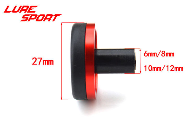 luresport-6ชิ้นหมวกยางคดเคี้ยวตรวจสอบก้นพลาสติกคันเบ็ดส่วนประกอบอาคารตกปลาขั้วโลกซ่อมอุปกรณ์-diy