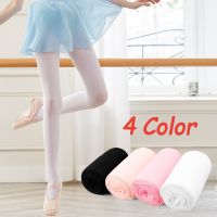 Pink Kids Girls Dance Ballet Tights Soft Microfiber Dance Socks White Proffessional Dance Leggings Pantyhose