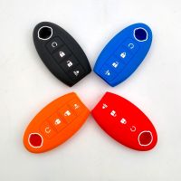 dghjsfgr Silicone Key Fob Cover For Nissan Altima Maxima Murano Rogue Sentra Versa Titan Key Case 4 Buttons