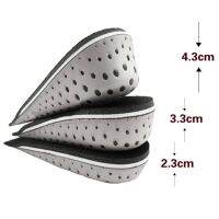 Height Increase Insoles Men Women Heel Cushion Foot Support Half Shoes Lift Insole Footwear Accessory Replace Accessories