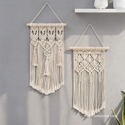 【cw】Hot Macrame Wall Hanging Tapestry Wall Decor Boho Bohemian Home Decoration Handmade Living Room Apartment Dorm