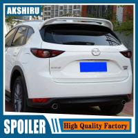 สปอยเลอร์สีดำสำหรับ CX-5 Mazda CX5 2019 2018 2017 ABS สปอยเลอร์สปอยเลอร์หลังคาด้านหลังฝากระโปรงท้ายรถผ้าคลุมรองเท้าบู๊ทรถยนต์