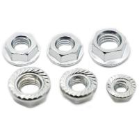 2-50pcs DIN6923 Hexagon Flange Nut M3 M4 M5 M6 M8 M10 M12 M14 M16 Zinc Plated Steel Hex Flange Nut Replacement Parts