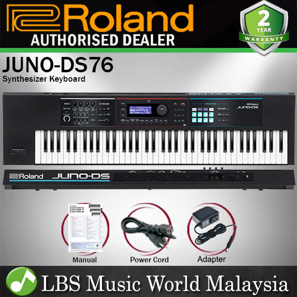 Roland Juno DS76 76 Key Portable USB MIDI Synthesizer with