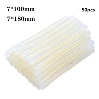 【Ready stock】 50pcs 7mmx100mm Hot-melt Glue Repair Alloy Accessories Transparent Hot-melt Glue Sticks Adhesive DIY Tools