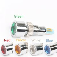 LED Metal Indicator light 8mm waterproof power signal lamp 3V 5V 6V 12V 24V 220V Other red yellow blue green white