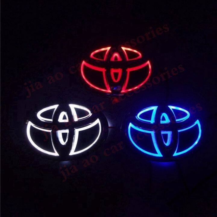 1piece 5D Car led logo lights badge sticker Rear Emblem Tail Lamp