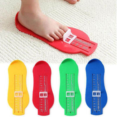 ZK40เด็กของที่ระลึกรองเท้าเท้าขนาดวัดเครื่องมือวัดไม้บรรทัดวัด Novelty Footprint Makers Fun Funny Gadgets