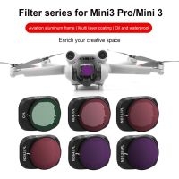 ตัวกรองเลนส์เดิมของแท้สำหรับ DJI Mini 3/3 Pro UV CPL ND ลดแสงแสงอุปกรณ์เสริมโดรนชุดฟิลเตอร์กรอบอะลูมินัมอัลลอย HD