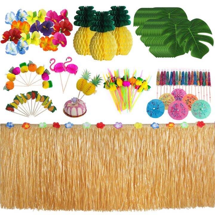 In Stock】Vococal 124pcs Hawaiian Theme Party Table Decorations Set Luau Grass Table Skirt and Artificial Palm Leaves Pineapples Flowers Toothpicks Table Decor Supplies for Summer Party | Lazada PH In Stock】Vococal 124Pcs Hawaiian Theme Party Table Decorations Set Luau Grass Table Skirt And Artificial Palm Leaves Pineapples Flowers Toothpicks Table Decor Supplies For Summer Party | Lazada Ph