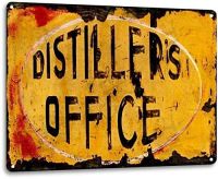 For Distillers Office Shine Moonshine Retro Bar Man Cave Wall Decor Metal Tin Sign 8x12in