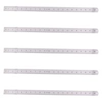 5X Groove Right Stainless Steel Metric Ruler 50 cm Stainless Metric Ruler