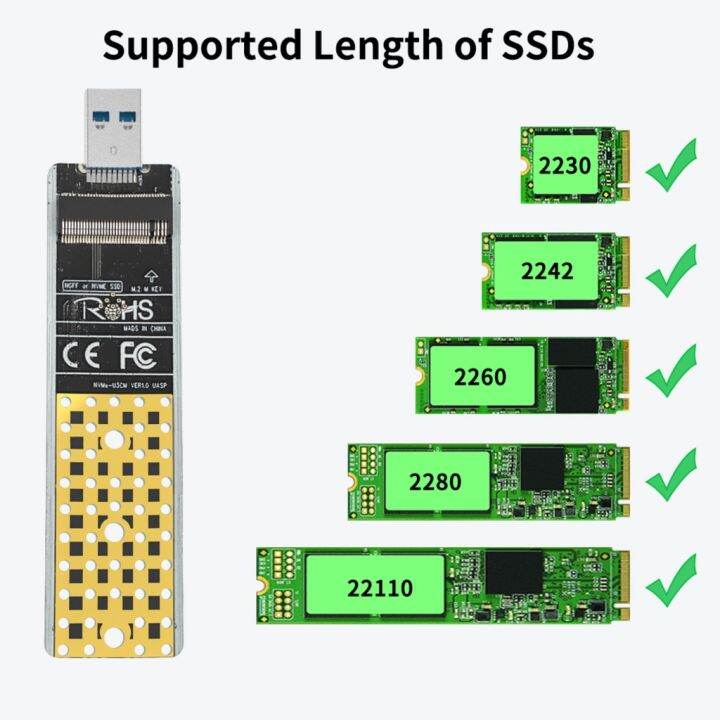 acasis-อะแดปเตอร์การ์ดรีดเดอร์-m-2-nvme-sata-เป็น-usb-3-1-gen2-10-gbps-ssd-คีย์-m-และคีย์-b-m-สําหรับ-2230-2242-2260-2280-22110-ขนาด-ssd