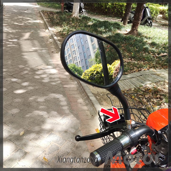 อะแดปเตอร์กระจกมองหลังสกู๊ตเตอร์รถจักรยานยนต์ของ-xiangtanzong-6มม-ถึง8มม-สกรูที่ยาวและเพิ่มความสูง