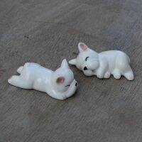 2pcs Random Ceramic Dog Chopstick Holder Rack DIY Home Kitchen Spoon Fork Rest Decoration