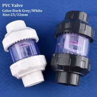 25/32mm PVC Pipe Check Valve One Way Valve Garden Irrigation Aquarium Fish Tank Industrial Water Treatment Connector Fittings Watering Systems  Garden