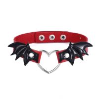 【HOT】﹍◊ Bat Choker Necklace Chocker Leather Collar Goth Jewelry Gothic Accessories