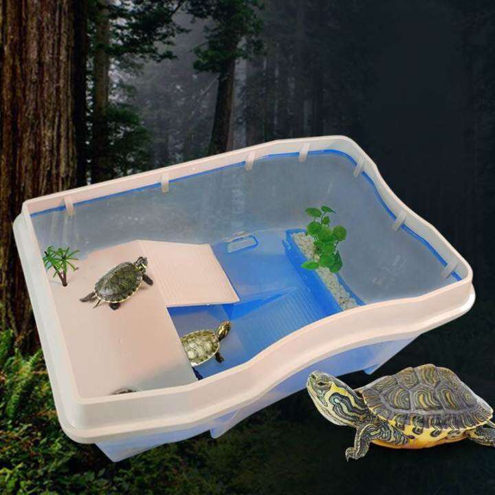 Turtle tank ecological tank heightening plastic turtle house with ...