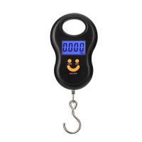 Portable 50Kg 10g Hanging Scale Digital Scale BackLight Electronic Fishing Weights Pocket Scale Luggage Scales Black