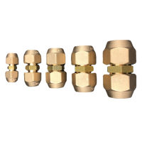 【CW】45 Degree SAE 14"; 38"; 12"; 34"; 34"; Flare Fitting Connector Euqal Reducer Coupling. With Nut For Air Conditioner Copper Tube