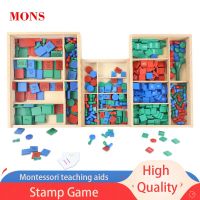 Montessori Stamp Game Math Toy Arithmetic Educational Toys Wooden Stamp Game Addition And Subtraction Arithmetic Learning Toys