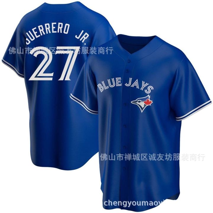 ✧ Blue Jays 27 Blue Fan Baseball Jersey MLB Blue Jays Guerrero Jr