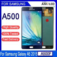 5.0 "การแสดงผลต้นฉบับสำหรับ Samsung Galaxy A5 2015 A500 A5000 A500F A500M A500Y A500FU แอลซีดีหน้าจอสัมผัสประกอบจอแสดงผลเครื่องอ่านพิกัด