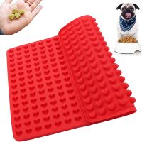 【hot】 255 Cavity Treats Pan Dog Shaped Silicone Mold Small Dot Decoration Baking Sheet Cookies