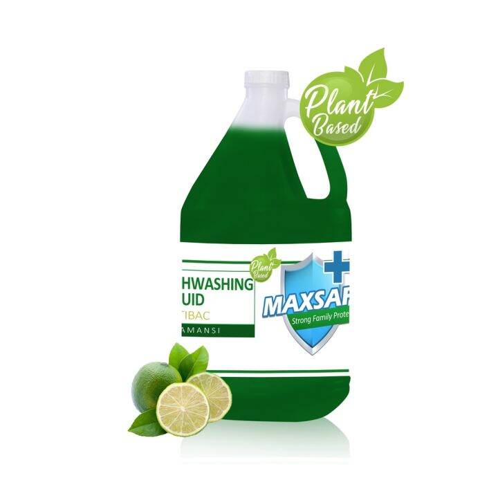 1 gallon Maxsafe PLANT BASED Antibac Dishwashing Liquid (calamansi
