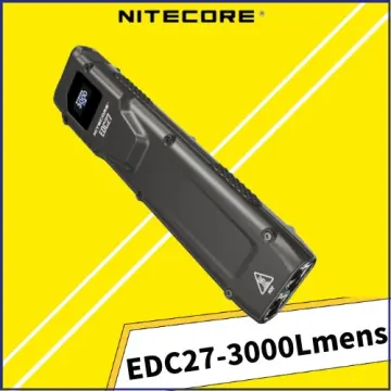 NITECORE EDC27 Flashlight 3000Lumens USB-C Recharageble Tactical With OLED
