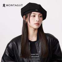 สาวน้อย Natsuko หมวกแปดเหลี่ยมสีดำ Montagut ins หมวกเบเร่ต์หัวโตของจิตรกรหมวกฤดูใบไม้ร่วงและฤดูหนาวสำหรับผู้หญิง