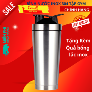 Bình lắc inox shaker tập gym, tập thể thao