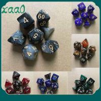 XAA0สำหรับ TRPG DND อุปกรณ์ปาร์ตี้หลายแง่มุมเกมเสริมหลายด้านเกมเสริมพักผ่อนของเล่นเพื่อความบันเทิงดวงดาวบนท้องฟ้าชุดลูกเต๋า