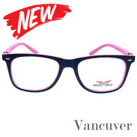 Fashion กรอบแว่นตา สำหรับตัดเลนส์ แว่นสายตา แว่นตา รุ่น Vancuver 3012 C-2 สีดำตัดชมพู ทรงรี ขาสปริง วัสดุ พลาสติกพีซี เกรดเอ เบา เหนียว ไม่แตกหัก