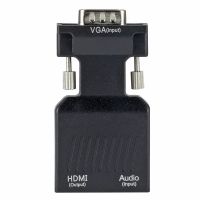 [LUNA electronic accessories] HDMI เข้ากันได้หญิง VGA ชายแปลง3.5มิลลิเมตรสายสัญญาณเสียงอะแดปเตอร์1080จุด FHD วิดีโอเอาท์พุทสำหรับแล็ปท็อปพีซีทีวีจอภาพโปรเจคเตอร์