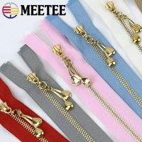 □✔❀ 5Pcs Metal Decorative Zipper 3 Sewing Zipper 15-30cm Close-End 40-70cm Open-End Zips Bag Repair Kits DIY Garment Accessories