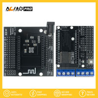 AumoPro NodeMCU แผงมอเตอร์โล่ L293D/โหนดเดมคูฐาน MCU ESP8266การทดสอบพื้นฐานของเรดบอร์ดทดลองแบบทำมือเหมาะสำหรับบอร์ดขยายสำหรับเครื่องพิมพ์ไดร์เวอร์ V3 V2 /Wifi มอเตอร์บอร์ดพัฒนา